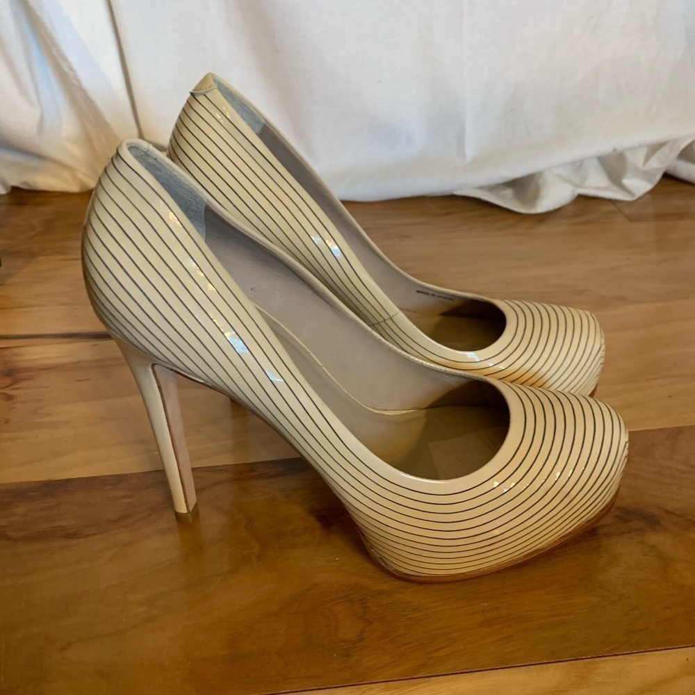 Pour la victoire Irina patent striped pumps 8